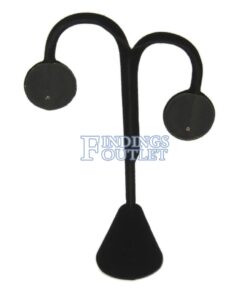 Black Velvet Earring Jewelry Display Holder Small Fancy Earring Display Stand Back