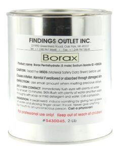 Borax Pentahydrate 5 Mole 2 Pound Jar