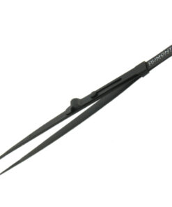 Dumont Medium Point Locking Black Stainless Steel Diamond Tweezer