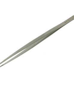 Grooved Stainless Steel Medium Point Italian Diamond Tweezer