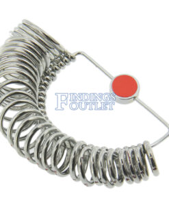 Finger Ring Sizer Gauge Half Round Style Measures Sizes 1-15 Angle