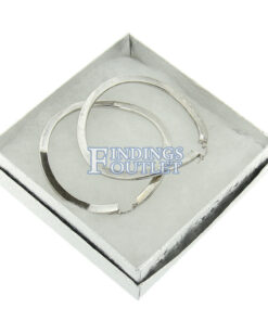 3.75" x 3.75" Silver Cotton Filled Gift Box Filled