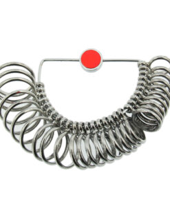 Finger Ring Sizer Gauge Half Round Style Measures Sizes 1-15