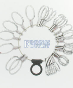 Standard Finger Ring Sizer Gauge Flat Style Measures Sizes 1-15 Open