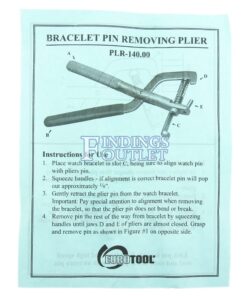 Watch & Bracelet Link Pin Removing Pliers Plier Instructions