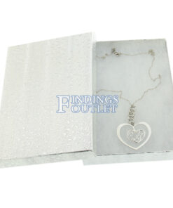 5.5" x 4" Silver Cotton Filled Gift Box Filled 2