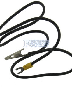 Lead Alligator Clips Black Extended