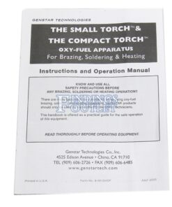 Gentec Soldering Torch Kit Manual