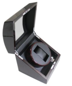 Automatic Single Wooden Rotating Watch Winder