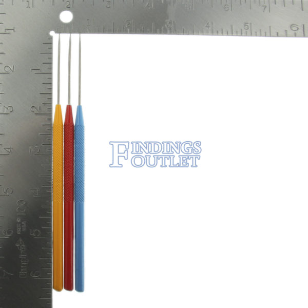 Titanium Soldering Pick 3 Piece Set Measurement