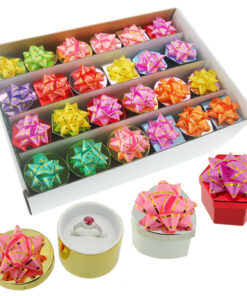 Shiny Metallic Present Ring Boxes