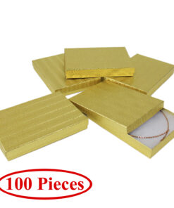 7" x 5" Gold Cotton Filled Gift Box