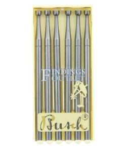 Busch Twincut Cup Bur Figure 411T Pack of 6 Jewelry Burs 008-023 Made In Germany Straight