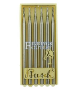 Busch Cone Square Carbide Bur Figure 23 Pack of 6 Jewelry Burs 008-012 Made In Germany Pack