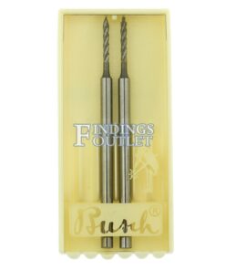 Busch Carbide Large Twist Drill Figure 203HM Pack of 2 Jewelry Twist Drills 009-012 Made In Germany Pack