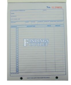 Retail Sales Receipt Order Book Receipt