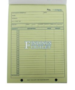 Retail Sales Receipt Order Book Customer Receipt