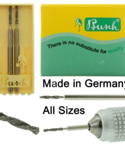 Busch Diamond Twist Drill Figure 439 Pack of 2 Jewelry Twist Drills 008-015 Made In Germany