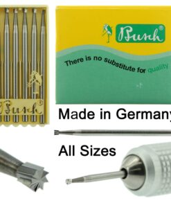 Busch Inverted Cone Carbide Bur Figure 3 Pack of 6 Jewelry Burs 008-018 Made In Germany