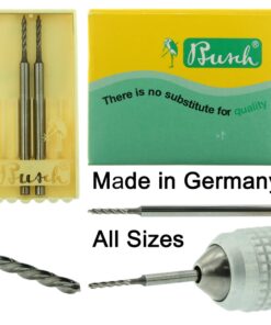 Busch Carbide Large Twist Drill Figure 203HM Pack of 2 Jewelry Twist Drills 009-012 Made In Germany