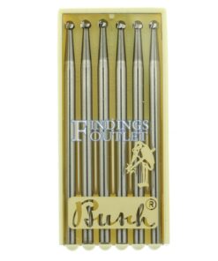 Busch Round Carbide Bur Figure 1 Pack of 6 Jewelry Burs 005-027 Made In Germany 6 Pack