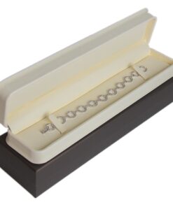 Cream Soft Leather Bracelet Box Display Jewelry Gift Box 1 Dozen