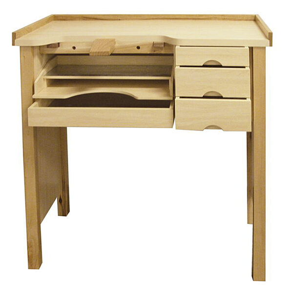 Standard Jeweler's Workbench With Drawers & Hardwood Benchpin