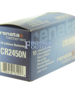 Renata CR2450 Watch Battery 3V Lithium Swiss Made Cell Box Angle