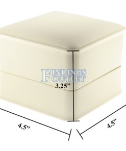 Cream Soft Leather Watch Box Display Jewelry Gift Box 1 Dozen Dimensions