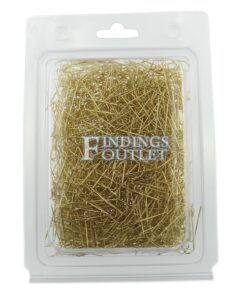 Gold Tone U-Pins Pack Of 1000 Box Straight