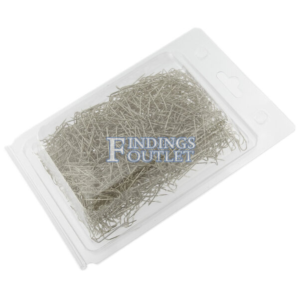 Silver Tone U-Pins Pack Of 1000 Box Angle Box