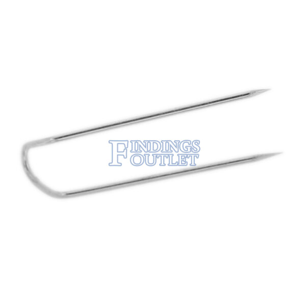 Silver Tone U-Pins Pack Of 1000 Side