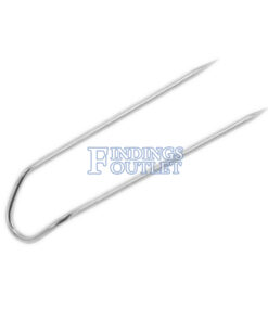 Silver Tone U-Pins Pack Of 1000 Box Angle