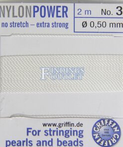 Griffin Nylon Pearl Bead Stringing Cord Size #3 Cord Back