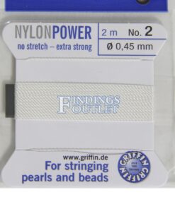 Griffin Nylon Pearl Bead Stringing Cord Size #2 Zoom Cord 2