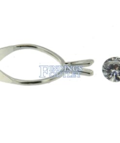 Diamond Gemstone Holder Ring Display Adjustable Prong Silver Tone Jewelry Tool Loose