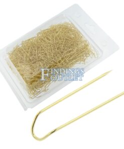 Gold Tone U-Pins Pack Of 1000